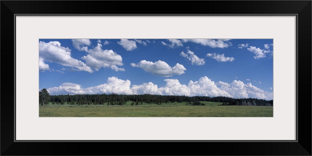 Clouds at dusk Yellowstone National Park WY