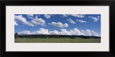 Clouds at dusk Yellowstone National Park WY