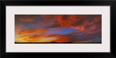 Clouds in the sky at sunset, Taos, Taos County, New Mexico