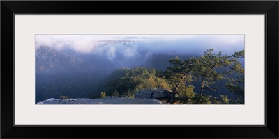Clouds over a bridge, New River Gorge Bridge, Fayetteville, West Virginia