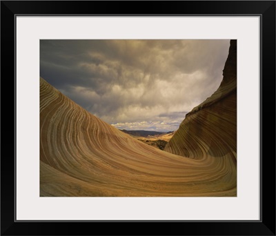 Clouds over a cliff, Coyote Buttes, Paria Canyon, Vermillion Cliffs Wilderness, Arizona