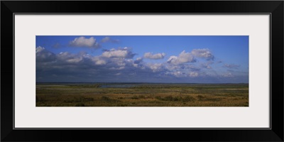 Clouds over a landscape, Paynes Prairie Preserve State Park, Gainesville, Florida