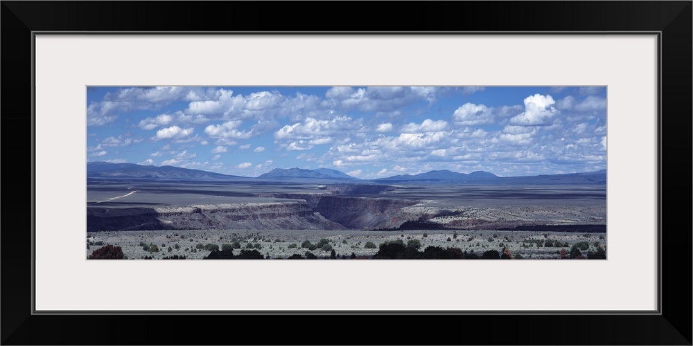 Clouds over a landscape, Rio Grande Gorge, Taos, New Mexico