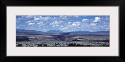 Clouds over a landscape, Rio Grande Gorge, Taos, New Mexico