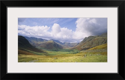 Clouds over a landscape, Stool End, Langdale Fell, Cumbria, England