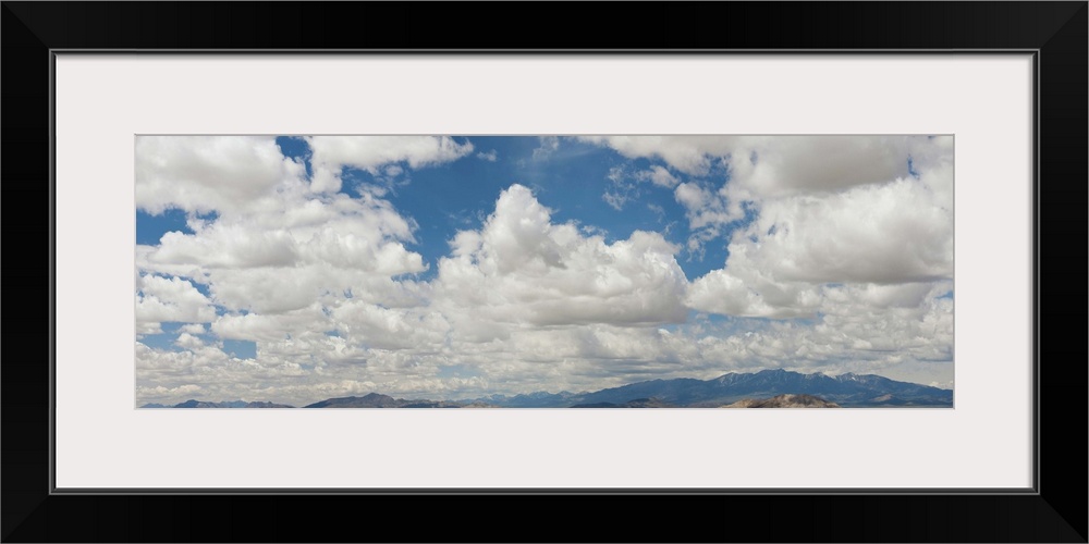 Clouds over a mountain range, Ely, White Pine County, Nevada