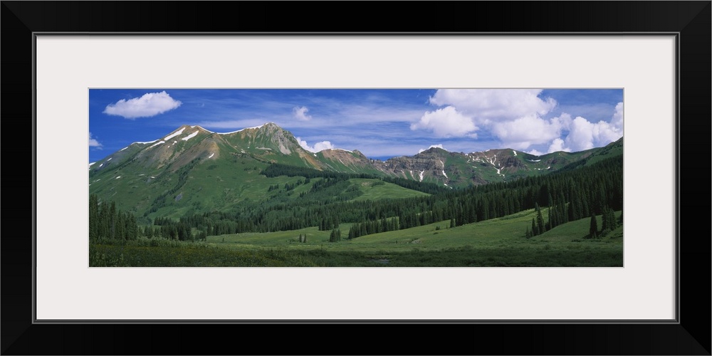 Clouds over a mountain range, Mt. Bellview, White River National Forest, Colorado