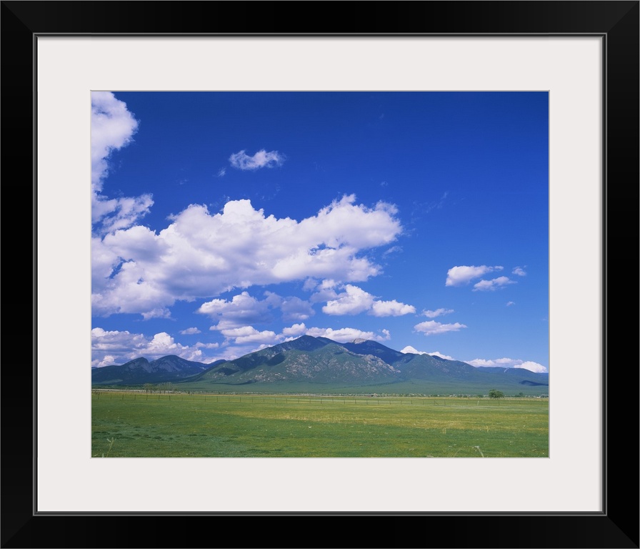 Clouds over a mountain range, Taos, Taos County, New Mexico