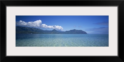 Clouds over an island, Kaneohe, Oahu, Hawaii