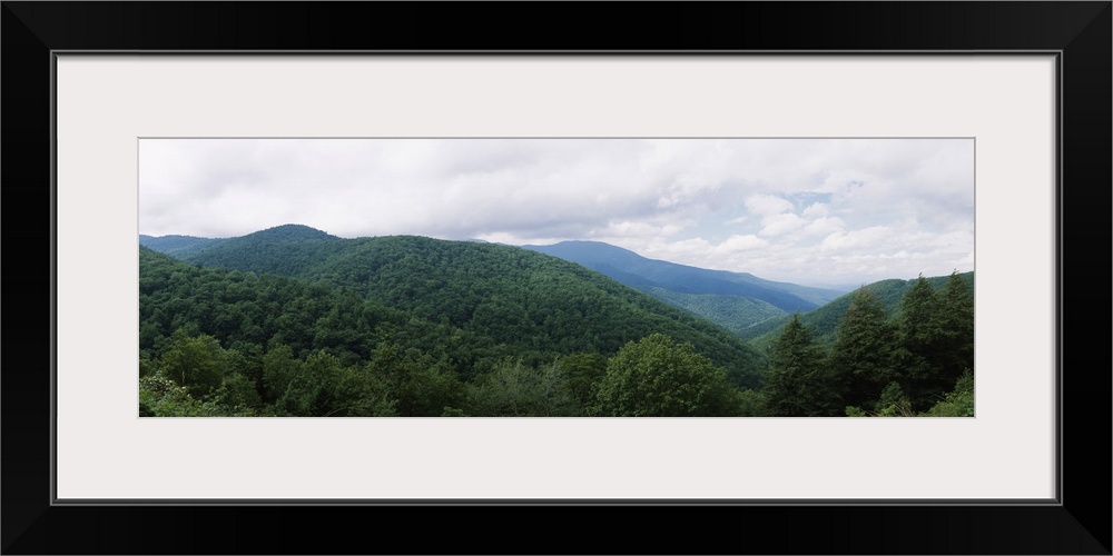 Clouds over mountains, Blue Ridge Mountains, Asheville, Buncombe County, North Carolina