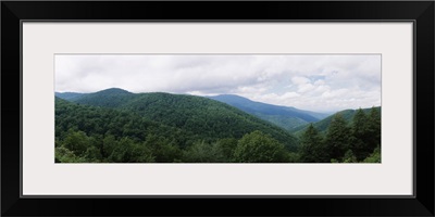 Clouds over mountains, Blue Ridge Mountains, Asheville, Buncombe County, North Carolina