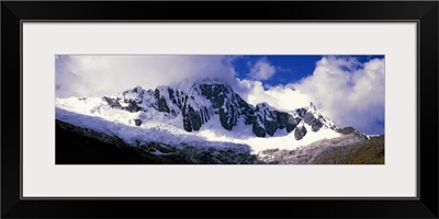 Clouds over snowcapped Andes, Cusco Region, Peru, South America