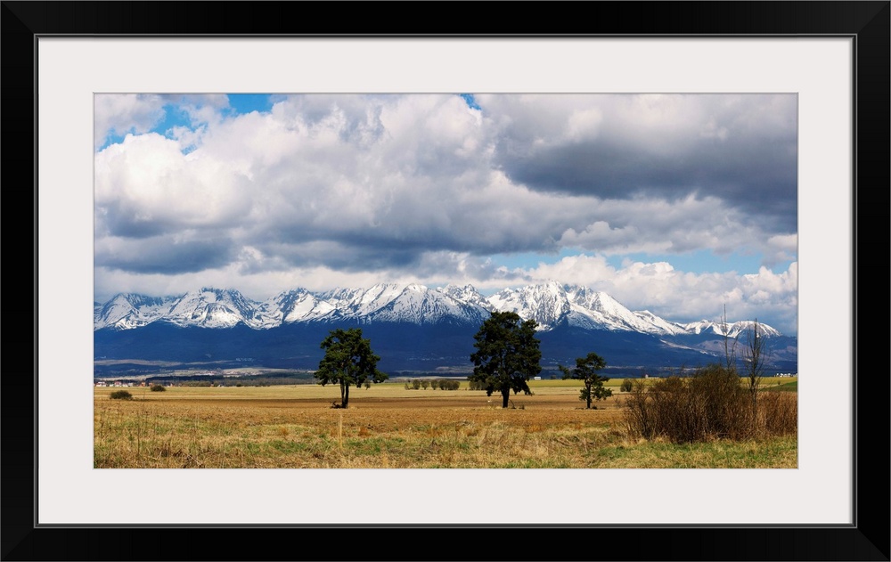 Clouds over snowcapped mountains, Tatra Mountains, Slovakia