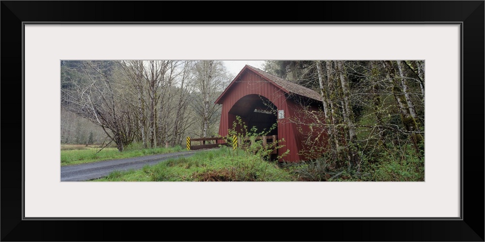 Covered Bridge over Yachats River Lincoln County OR