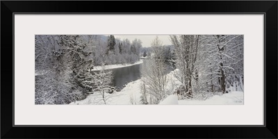 Crescent Valley in winter British Columbia Canada