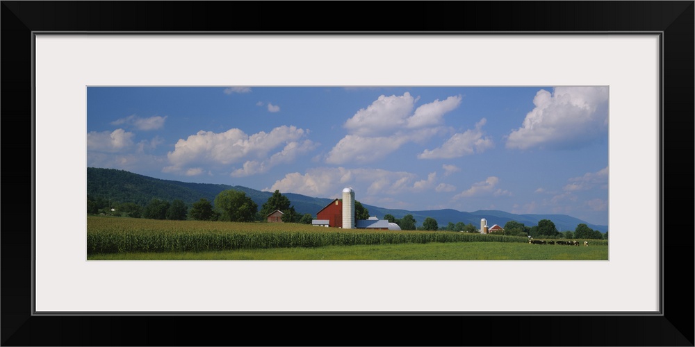 Cultivated field in front of a barn, Kishacoquillas Valley, Pennsylvania