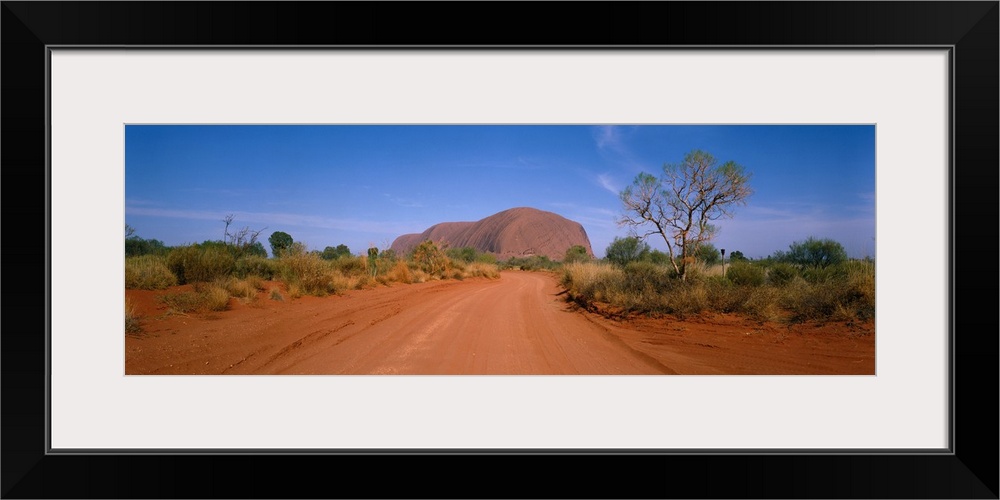 Desert Road and Ayers Rock Australia