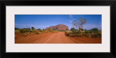 Desert Road and Ayers Rock Australia