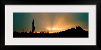 Desert Sun Beams near Phoenix AZ