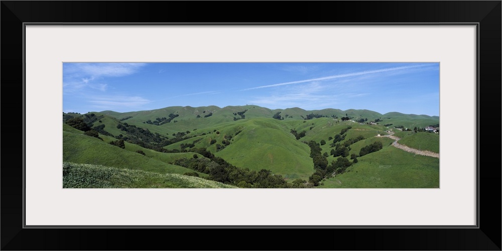 Dirt road passing through hills, Dublin, Alameda County, California