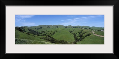 Dirt road passing through hills, Dublin, Alameda County, California