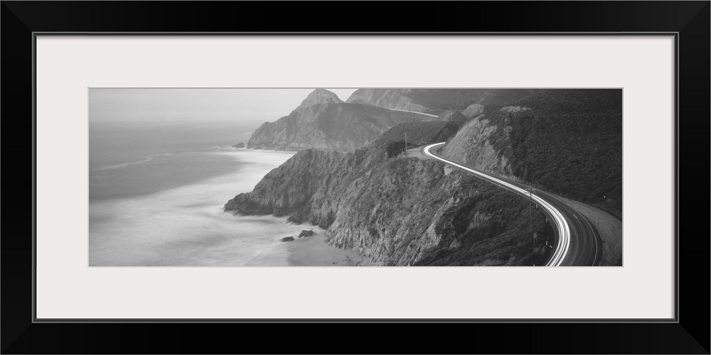 Dusk, Highway 1, Pacific Coast, California, USA