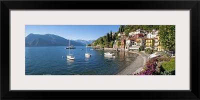 Early evening view of waterfront at Varenna, Lake Como, Lombardy, Italy