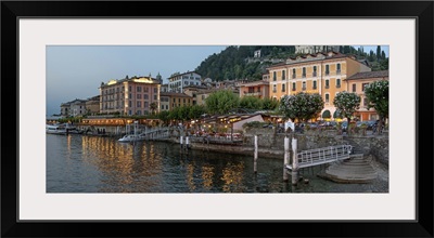 Evening view of waterfront at Bellagio, Lake Como, Lombardy, Italy
