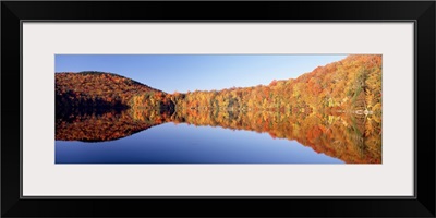 Fall Mirror Image Reflections, White Mountains National Forest, New Hampshire