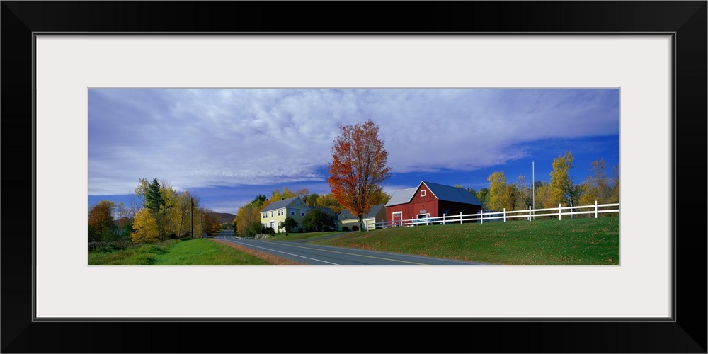 Farm and Road near St. Johnsbury Vermont