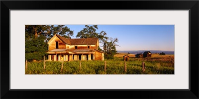 Farmhouse on a landscape, Imbler, Union County, Oregon