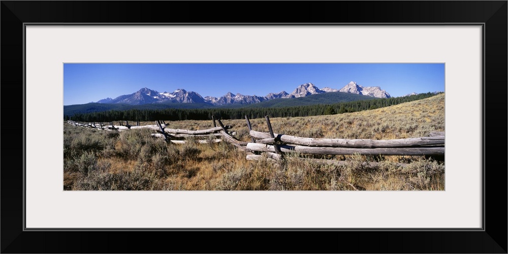 Fence Sawtooth Mountains ID