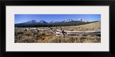 Fence Sawtooth Mountains ID