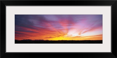 Fiery Sky over Sonoran Desert