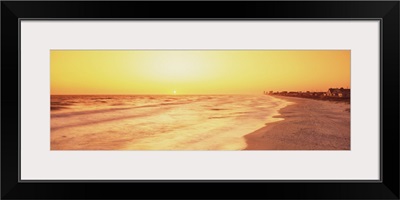 Florida, View of sunset from a beach
