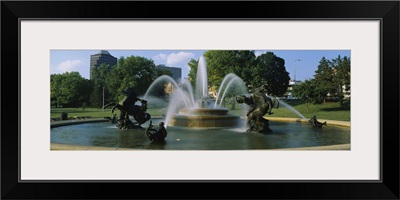 Fountain in a garden, J C Nichols Memorial Fountain, Kansas City, Missouri