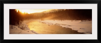 Frozen River British Columbia Canada