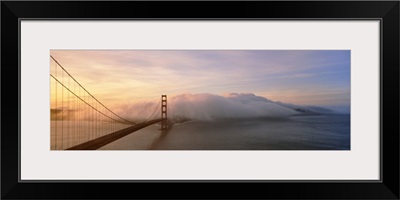 Golden Gate Bridge and Fog San Francisco CA