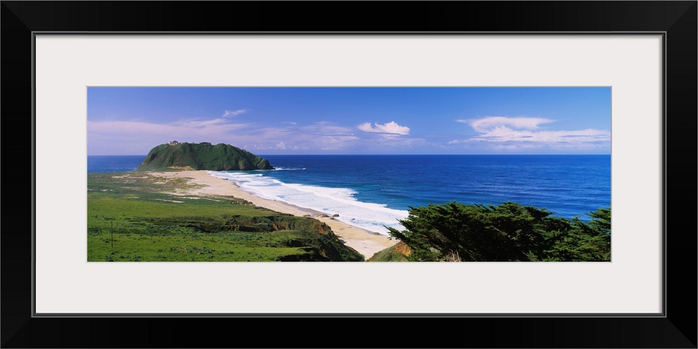 High angle view of a beach, Big Sur, California