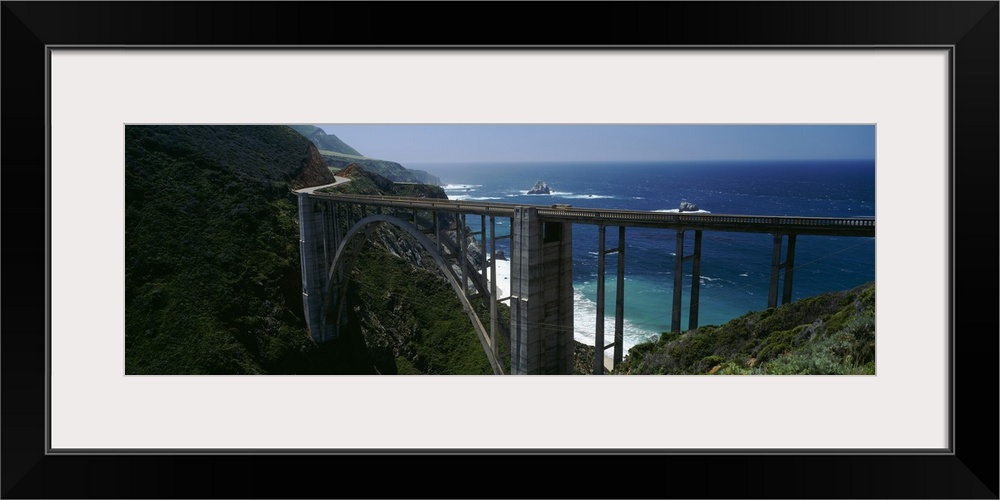 High angle view of a bridge, Bixby Bridge, Big Sur, California