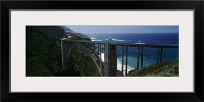 High angle view of a bridge, Bixby Bridge, Big Sur, California