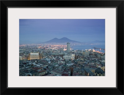 High angle view of a city, Mt Vesuvius, Naples, Campania, Italy