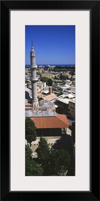 High angle view of a city, Rhodes, Greece