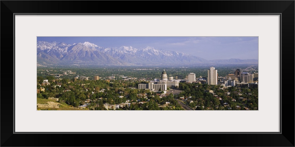 High angle view of a city, Salt Lake City, Utah