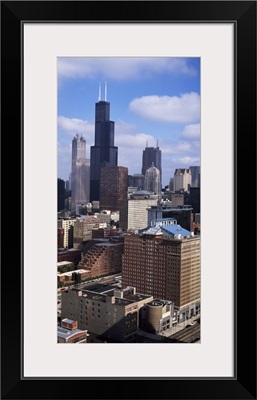 High angle view of a city, Sears Tower, Chicago Loop, Chicago, Cook County, Illinois