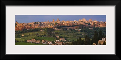 High angle view of a cityscape Orvieto Umbria Italy