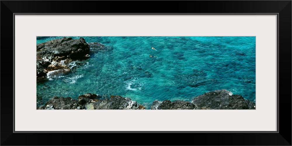 High angle view of a coast, Oahu, Hawaii