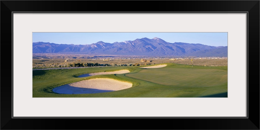 High angle view of a golf course, Taos, New Mexico