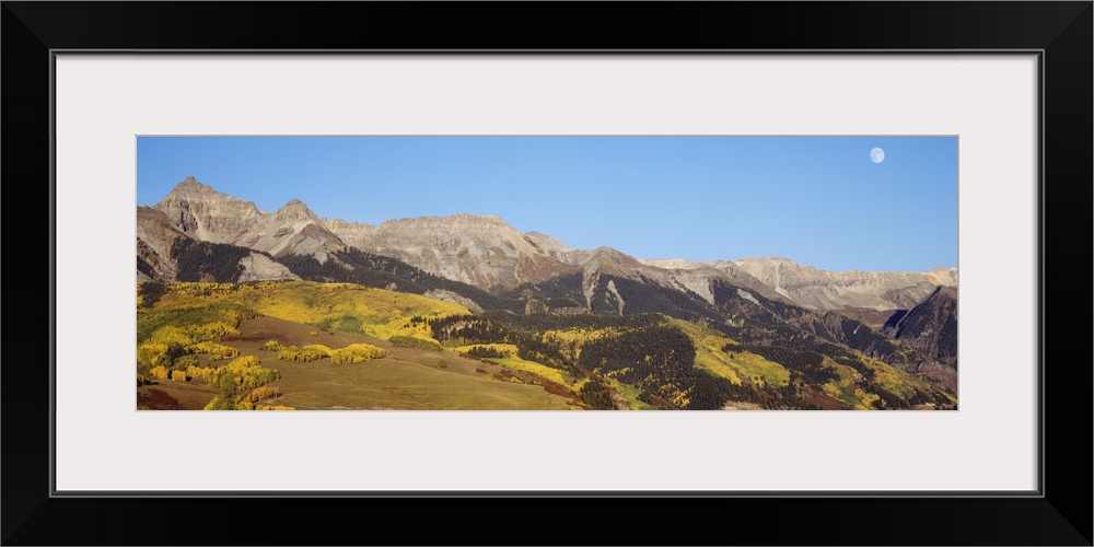 High angle view of a mountain range, Colorado