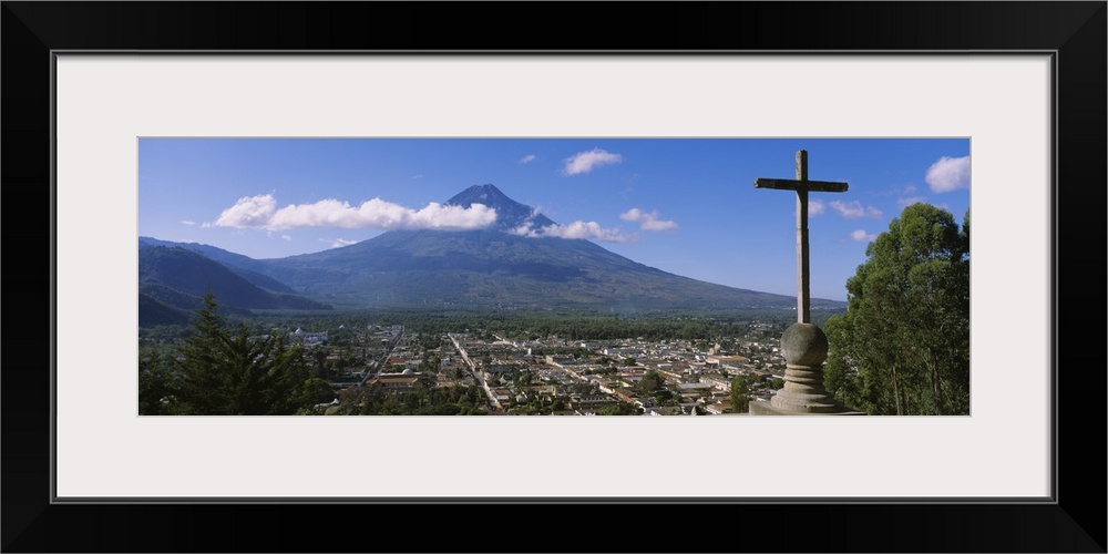 High angle view of a town, Antigua, Guatemala